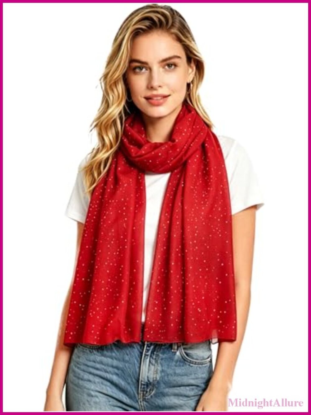 Lina & Lily Oversized Shimmer Glitter Maxi Shawl Scarf Hijab Lightweight Viscose